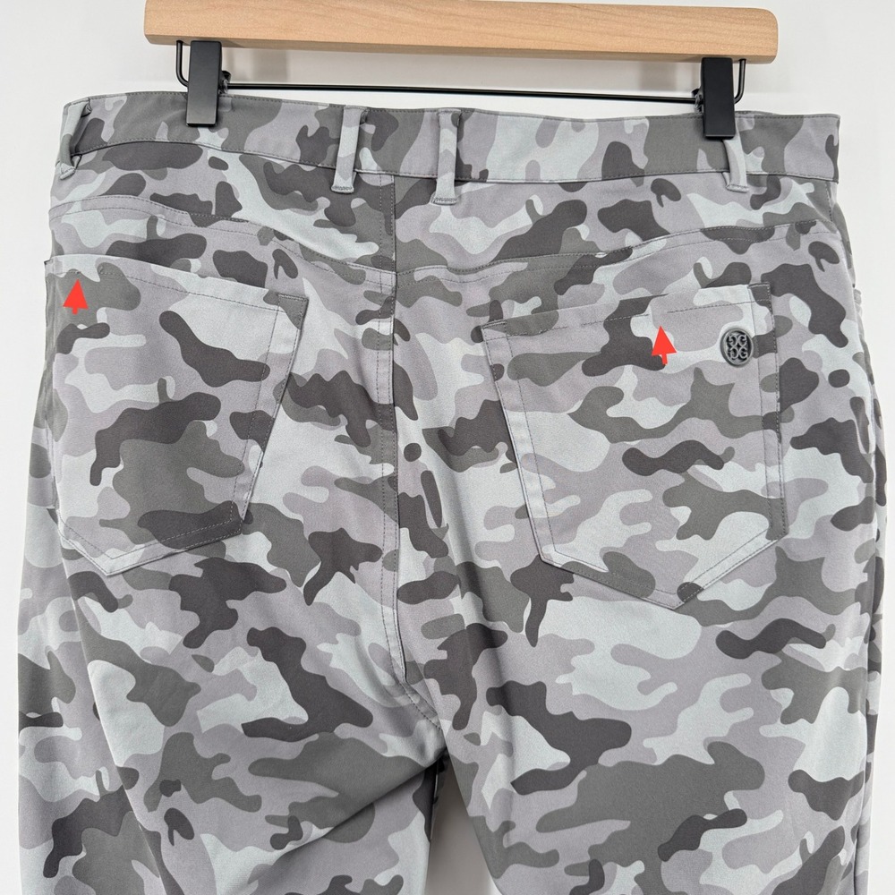G/FORE Tour 5 Pocket Straight Leg Golf Pants Charcoal Camo Men 35x32 Performance - Picture 5 of 8